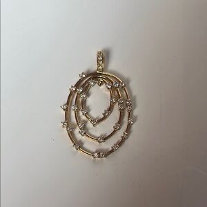 Elegant Gold and Silver Pendant